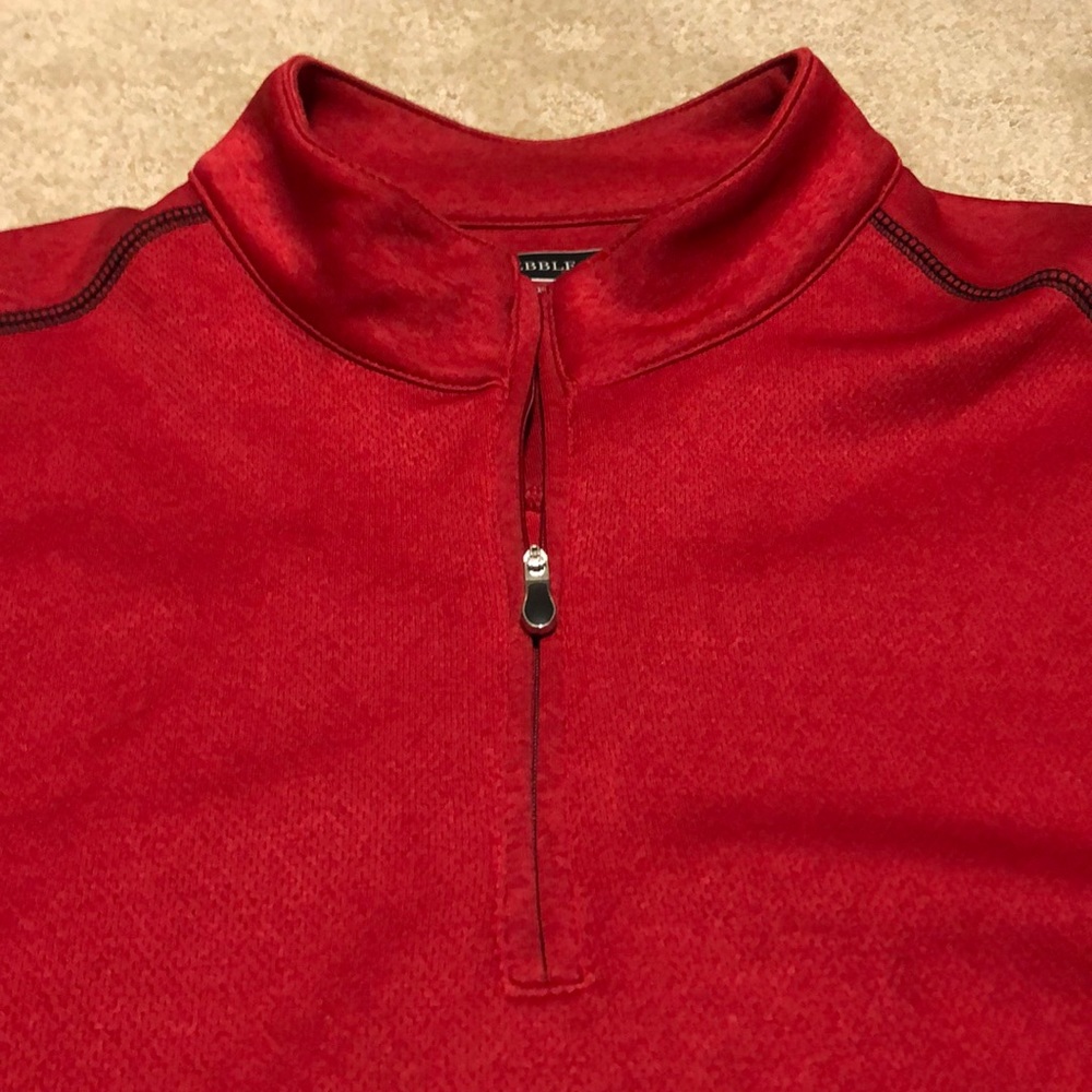 Xl Performance Half Zip Pull Over Maroon Color - image 6
